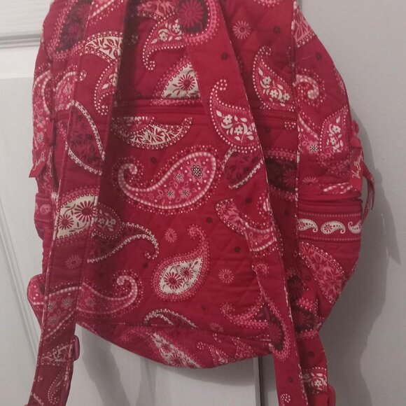 Vera Bradley Red Backpack - Picture 3 of 3